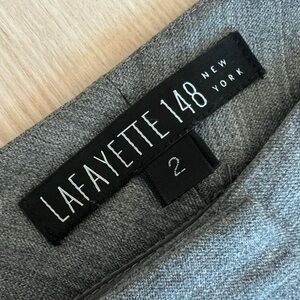 Lafayette 148 grey wool trousers like new.